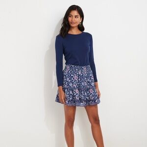 Vineyard Vines Floral Ruffle Tiered Skirt